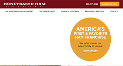 Desktop Screenshot of honeybakedfranchise.com